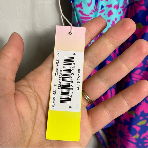 NWT Tanya Taylor x Summersalt The Oasis One Piece Size 6 Floral - Picture 7 of 9